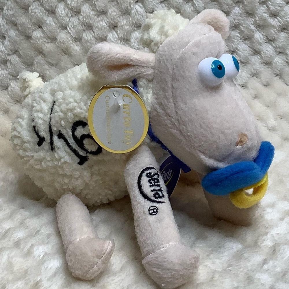 Serta Sleep Number 1/16 Counting Sheep Plush Baby Lamb w Pacifier and Tags